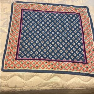 Zara Blue Pink Colorful Scarf NEW